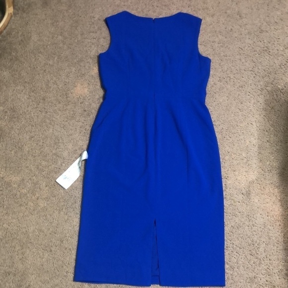Dress The Population Elle Queen Anne Sweetheart Midi  Dress Electric Blue XL - Picture 6 of 11